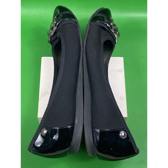 Anne Klein Sport Womens 8M Alexa Slip-On Flats Black-scuff on left toe - Picture 8 of 10
